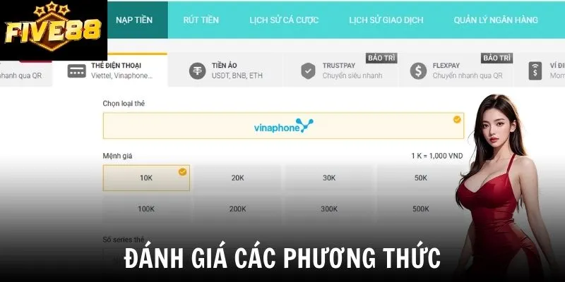 Đánh giá các phương thức